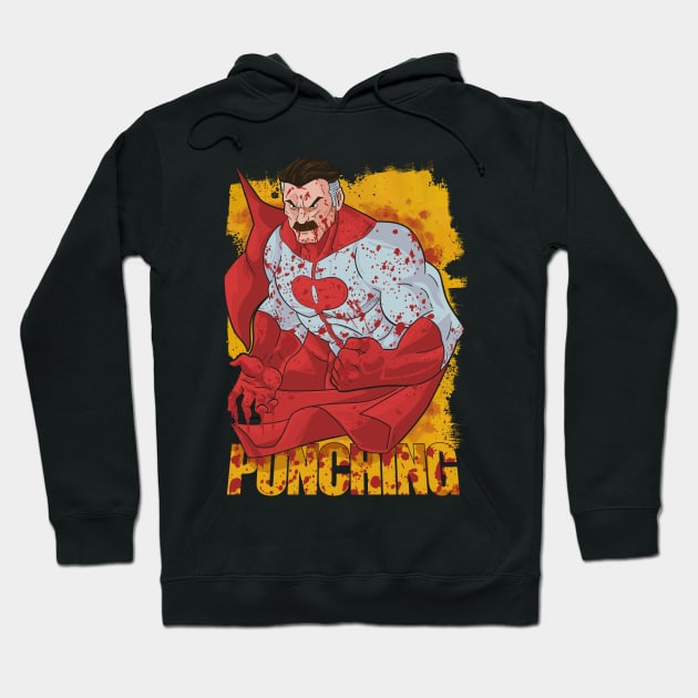 Punching Hoodie by PaperHead